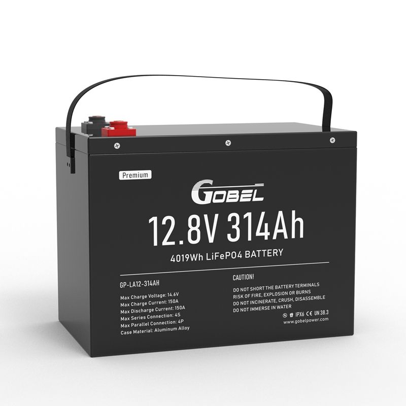 Wholesale EU Stock 12V 314Ah LiFePO4 Battery GP-LA12-314AH Premium Waterproof Battery